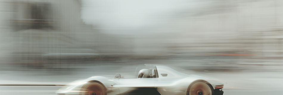 futuristic sports car