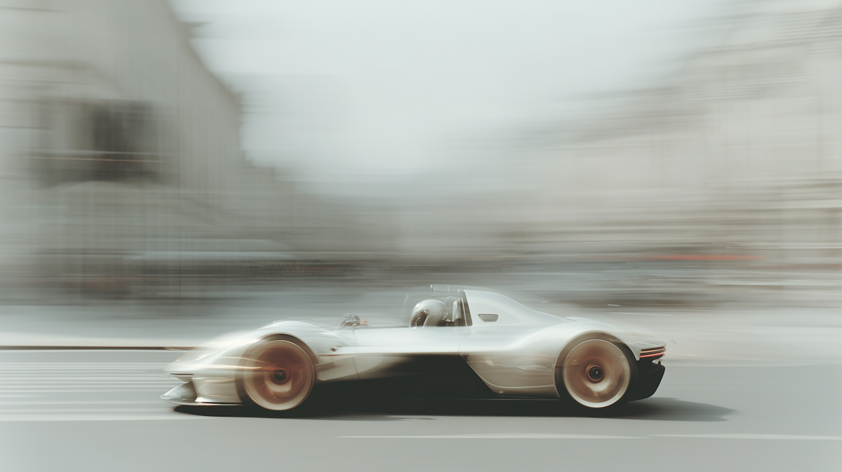 futuristic sports car